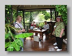 47  Ruth Coulson, Dale Martens, Carol Schreck (rear) at Chanticleer Gardens  [SM]